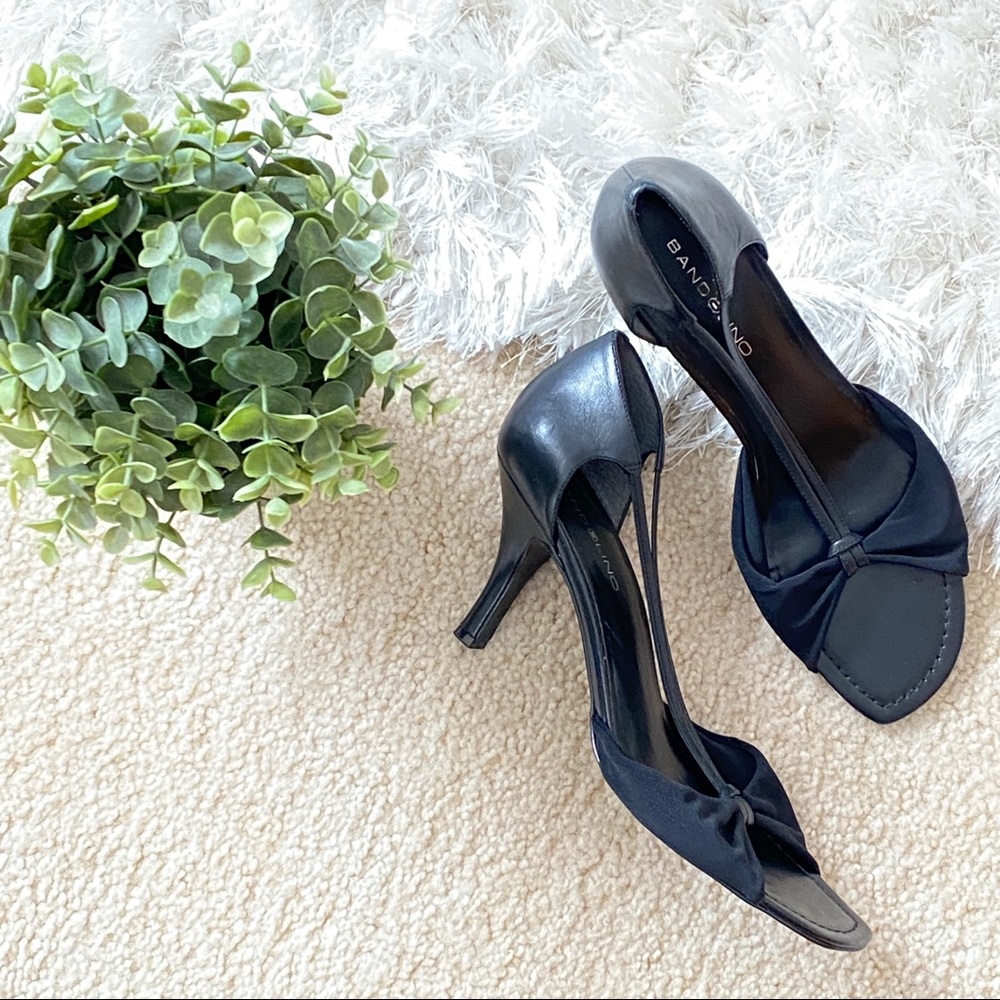 Double Strap Open Toe Bandolino Dress Heels sz 10